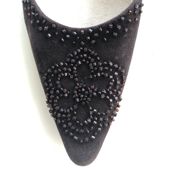 Emma Hope Brown Suede Slide Mule - Picture 4 of 8